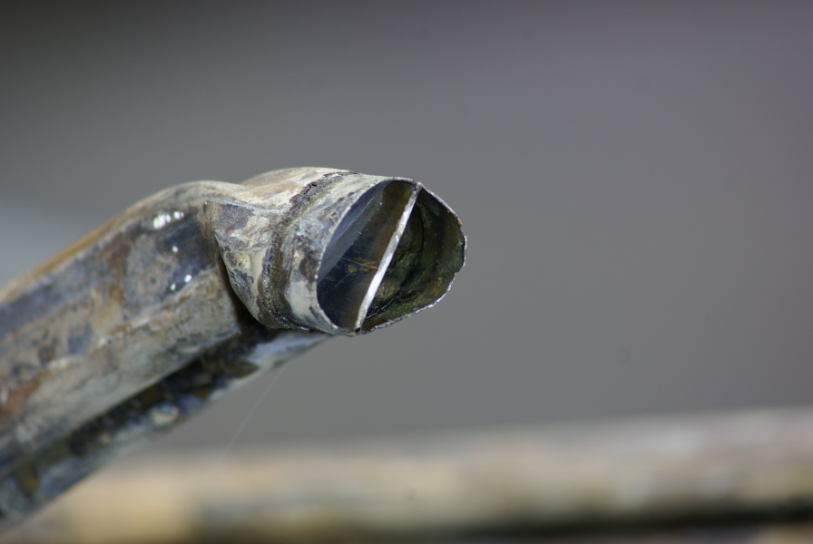 F-1 engine thrust chamber tube bifurcation joint