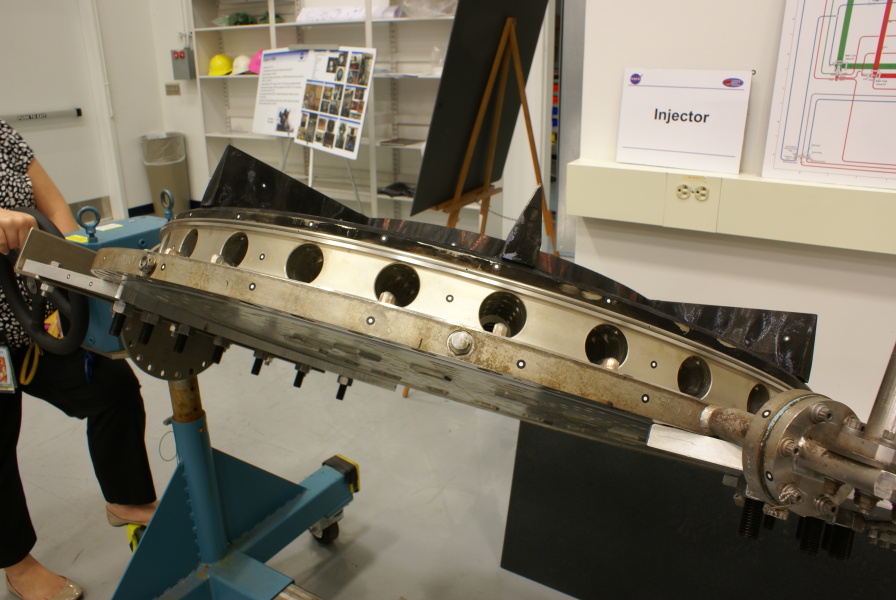 F-1 engine F-6090 USSRC injector after disassembly at Marshall Space Flight Center (MSFC)