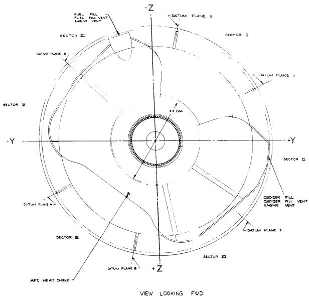 Apollo Service Module aft face fuel oxidizer fill drain connector