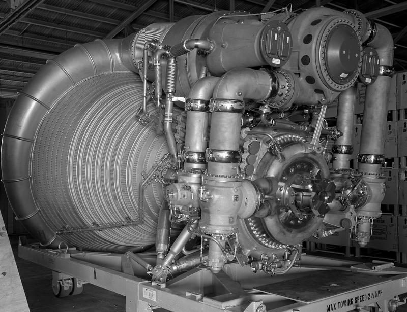 F-1 engine twin-elbow LOX dome inlet