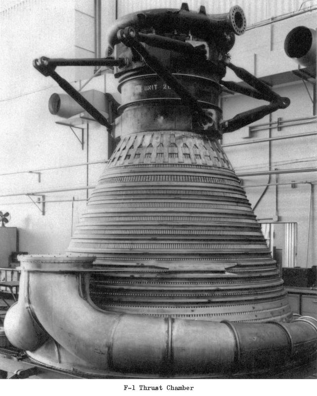 F-1 rocket engine bare thrust chamber assembly fabrication manufacture regenerative cooling tubes turbine exhaust manifold