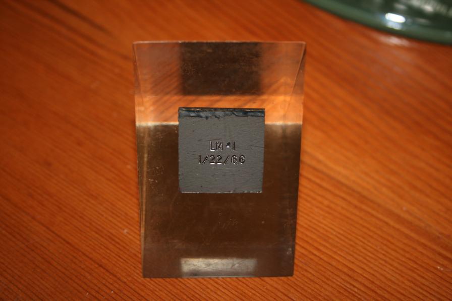 Lunar Module LM-1 titanium tank souvenir square