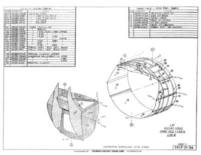 LM Ascent Stage Front Face & Cabin, LM-4