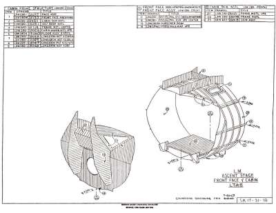 LTA-8 LM Ascent Stage Front Face & Cabin
