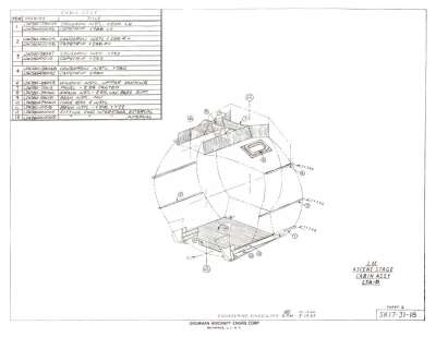 LTA-8 LM Ascent Stage Cabin Assy