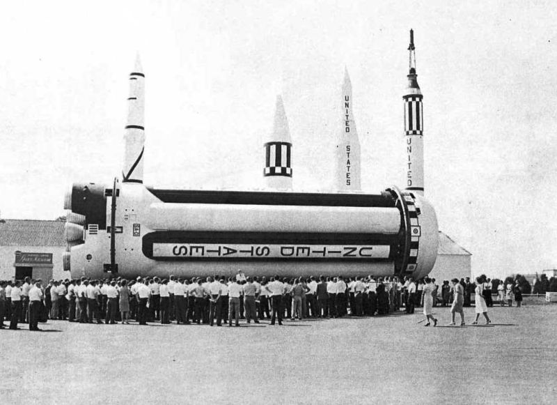 Marshall MSFC Space Orientation Center Rocket Garden SA-D