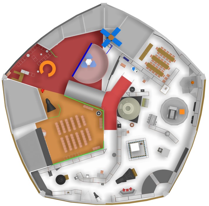 Michigan Space and Science Center map