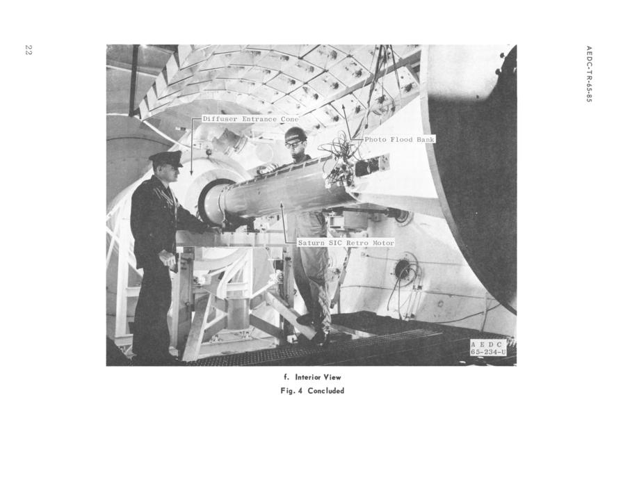 Saturn V S-IC retro motor AEDC propulsion engine test cell
J-5 interior view