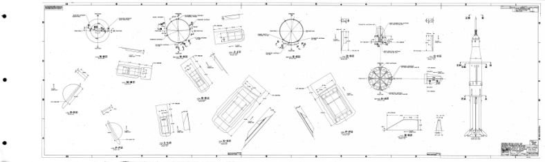 Saturn IB AS-207 Drawing Apollo-Saturn Vehicle Antenna
Arrangement