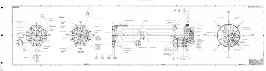 Saturn IB AS-207 Drawing S-IB Stage Assembly Layout,
Apollo-Saturn