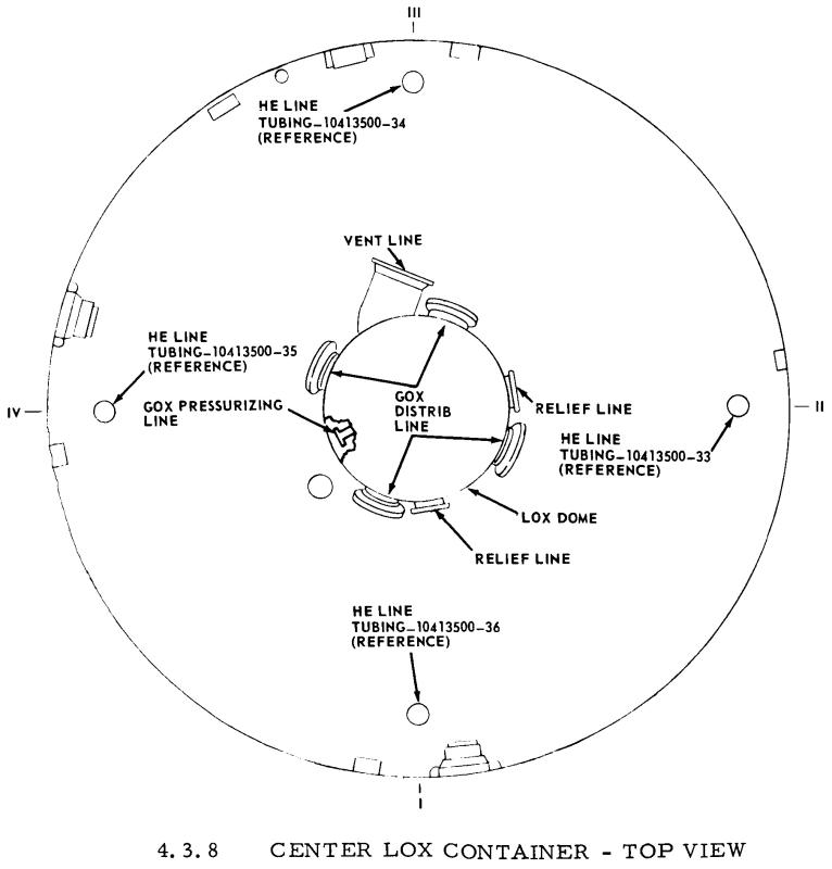 Saturn I S-I first stage center LOX container tank vent relief