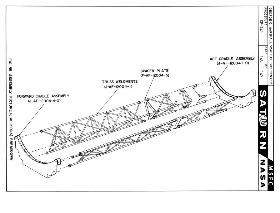 Handling, Transporting, and Erection Instructions
Saturn S-1 Stage, SA-1 assembly fixture