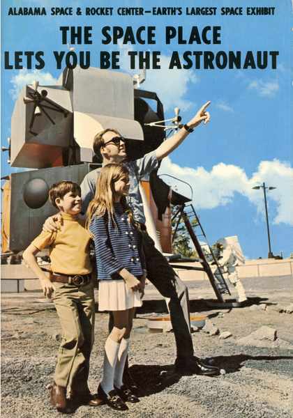 front cover of early Alabama Space and Rocket Center booklet