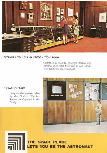 page from early Alabama Space and Rocket Center booklet