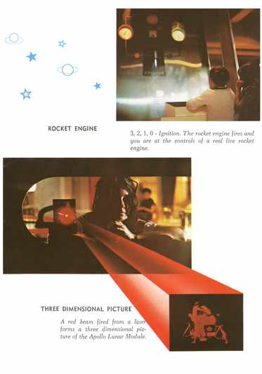page from early Alabama Space and Rocket Center booklet