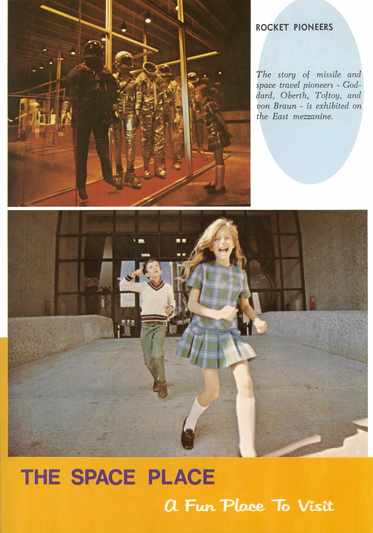 page from early Alabama Space and Rocket Center booklet