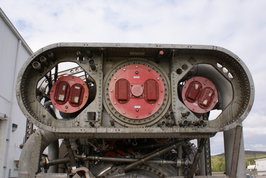 F-1 engine F-4023 at Marshall Space Flight Center MSFC showing
interface panel