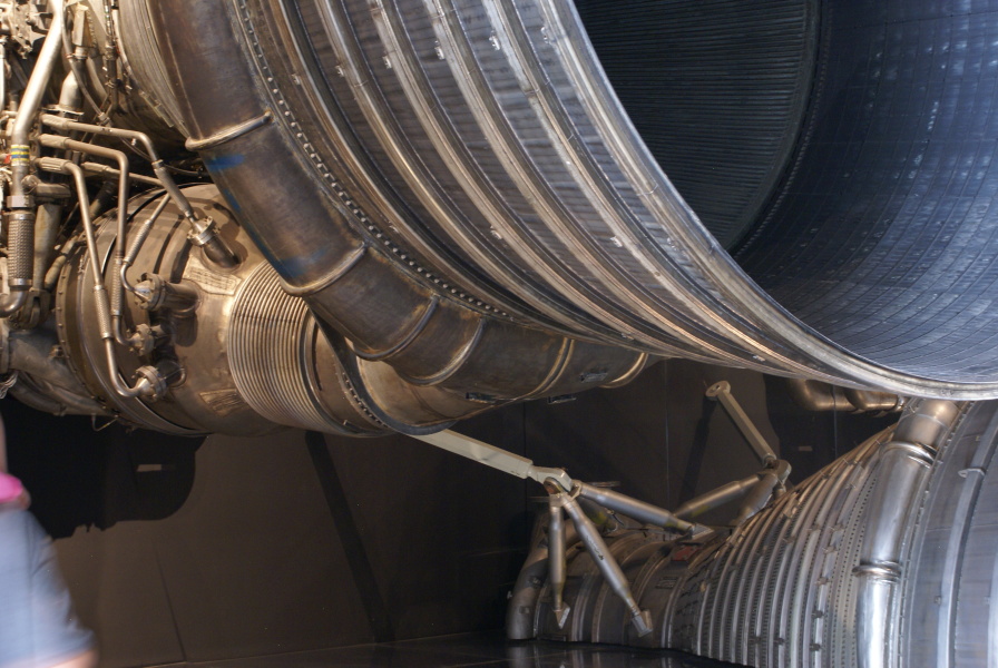 F-1 engine F-1001 at National Air and Space Museum NASM showing
turbine exhaust manifold