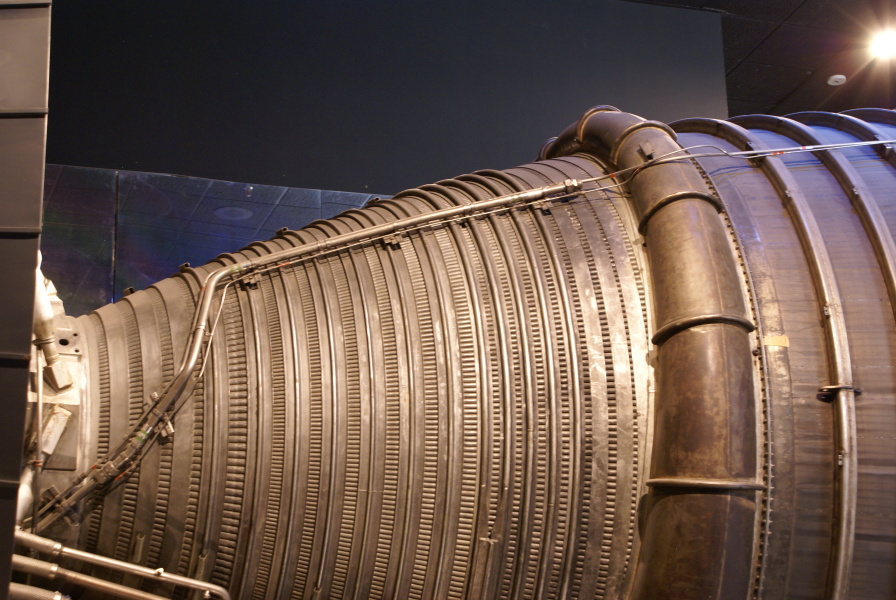 F-1 engine F-1001 at National Air and Space Museum NASM showing
turbine exhaust manifold
